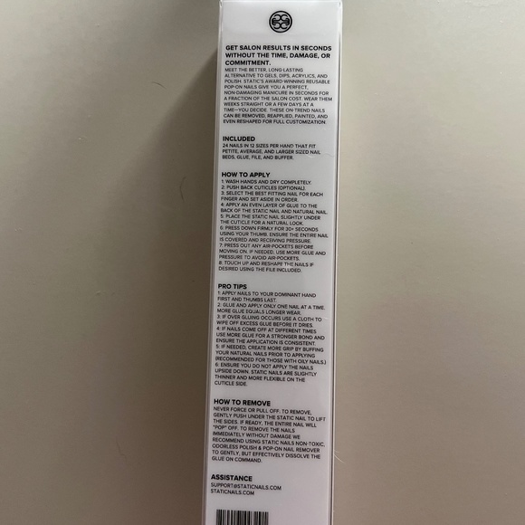 NEW Static OH DAISY SQUARE Nails with Hand Creme Set - Picture 5 of 10